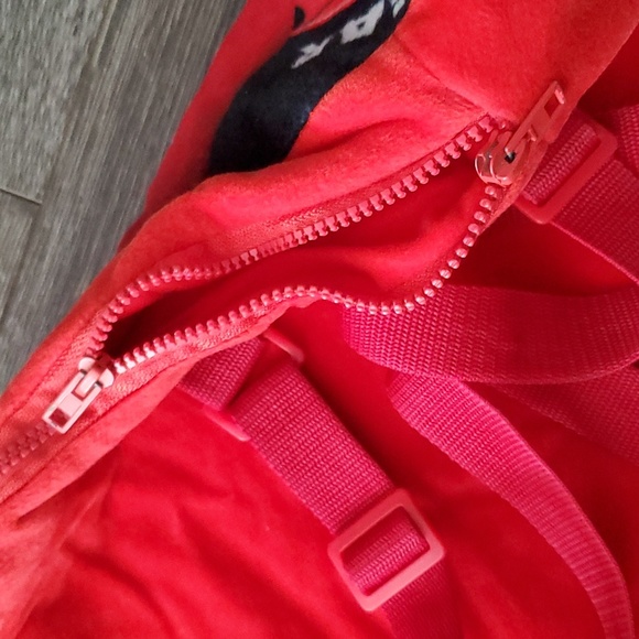 ❤️ Disney Pixar CARS Lightning Mcqueen Plush Backpack - Plush Carry Bag Large - Picture 9 of 12